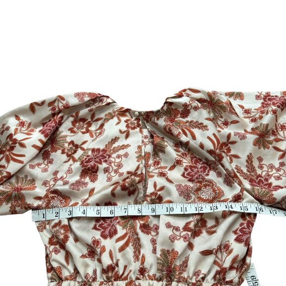 MISA Los Angeles Kara Dress in Falling Floral Satin Made in USA Size XS - Picture 8 of 11